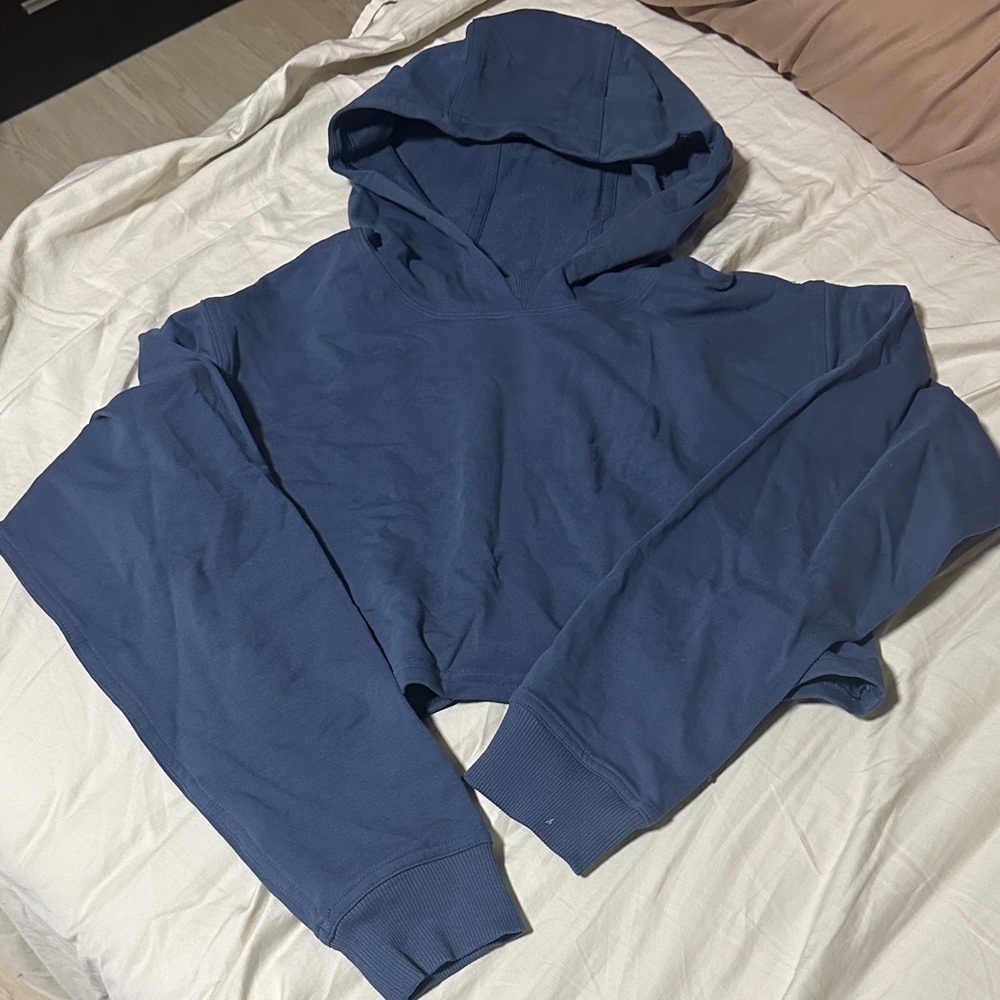 Lululemon Cropped Blue Hoodie
